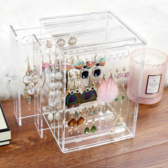 Acrylic Jewelry Earring Display Storage Box