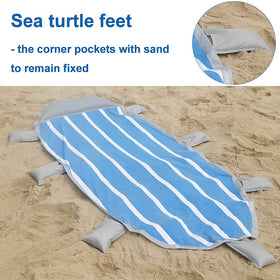 Outdoor Oversized Picnic Mat Beach Blanket with Inflatable Pillow