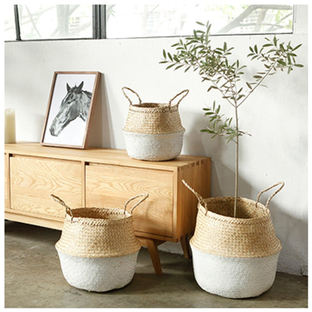 Woven Seagrass Flower Baskets/Pot