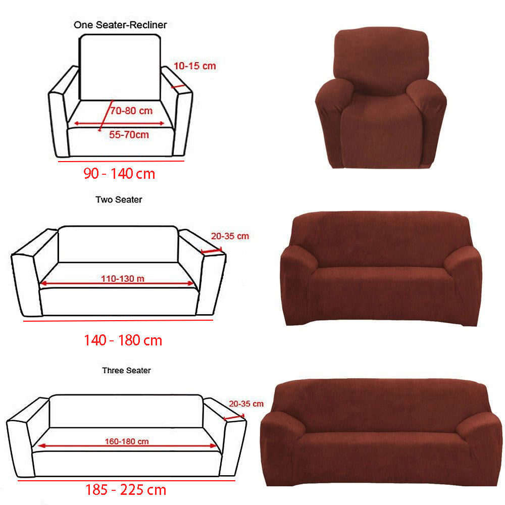 2 Seater High Stretch Couch Slipcover