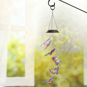 Color Butterfly Solar Wind Chimes LED Night Lights