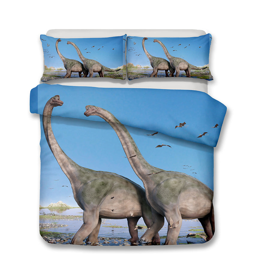 Kids Bedding 3D Brontosaurus 2pc Cover Set - Single