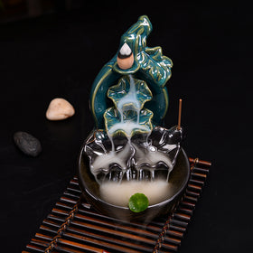 Ceramic Waterfall Backflow Incense Burner - Gourd