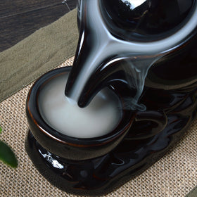 Ceramic Waterfall Backflow Incense Burner - Teapot