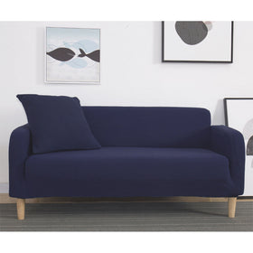 High Stretch Sofa Cover - Blue