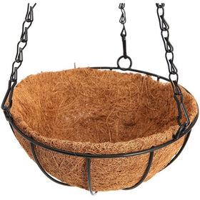 2pk Metal Hanging Planter Basket with Coco Liner