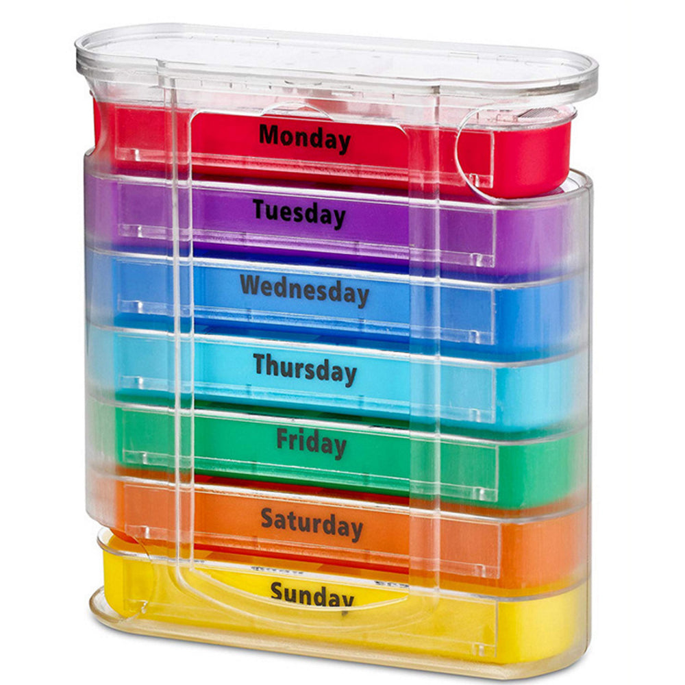 Weekly 7 Day Pill Organizer Four Times-a-Day