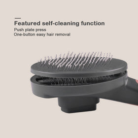 Pet Grooming Comb Shedding Hair Remove Brush - Gray