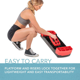 Adjustable Aerobic Step Platform for Cardio and Strength Training