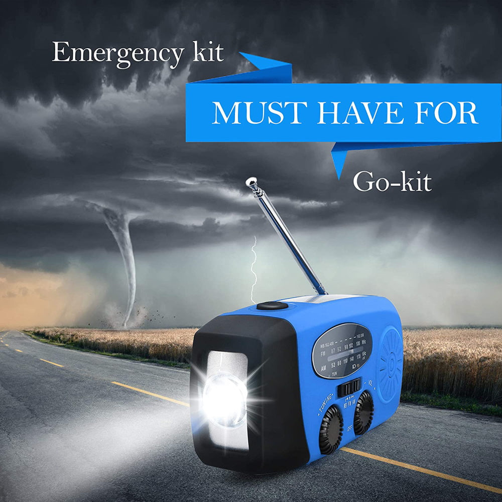 Emergency Hand Crank Self Powered AM-FM NOAA Radio