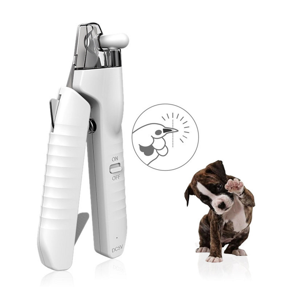 Cat/Dog LED Light Nail Clippers with Nail File