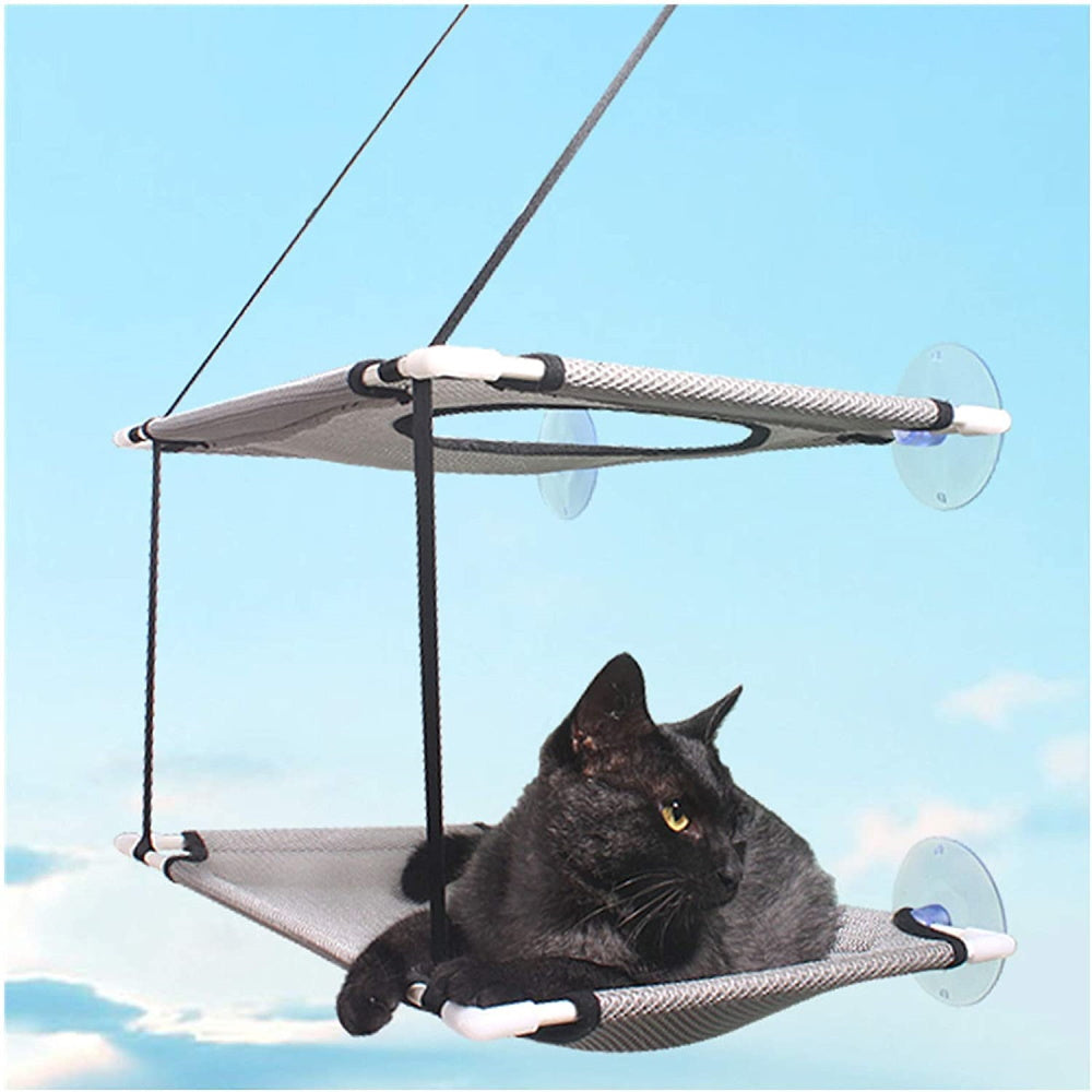 Double Layer Suction Cup Cat Window Perch Hammock