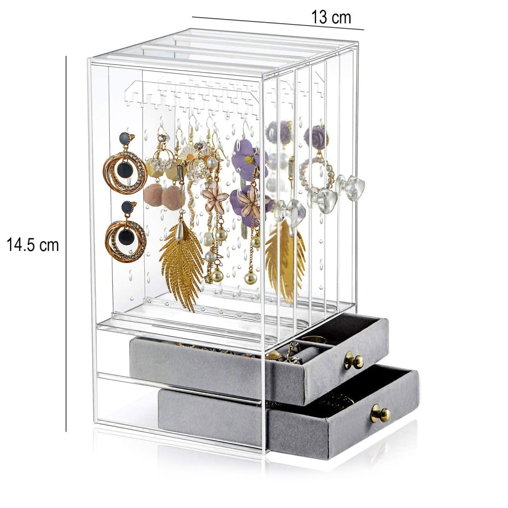 3 Slots Acrylic Earring Holder and Jewelry Organizer
