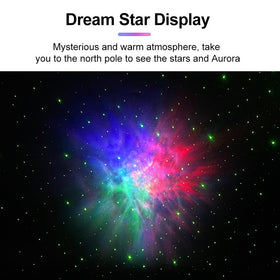 Galaxy Star Light Projector with LED Nebula Cloud