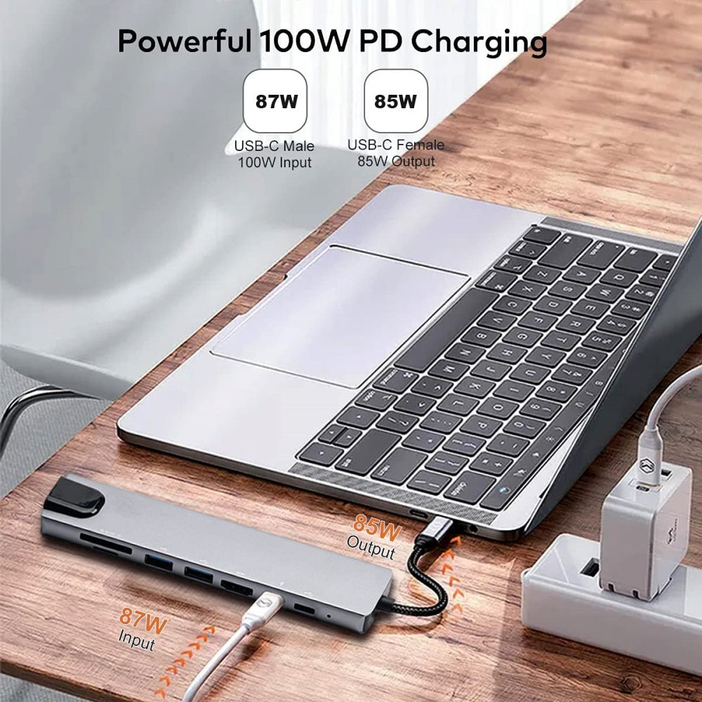 8in1 USB C Laptop Docking Station with 4K HDMI