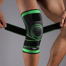 Soft Protective Adjustable Knee Compression Sleeve Brace - Green
