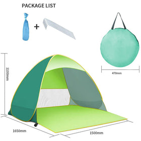 Instant Easy Pop Up Beach Tent Sun Shelter