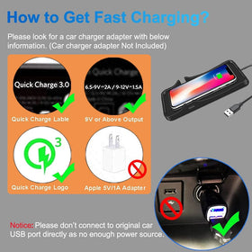 10W Car Phone Fast Wireless Charging Pad