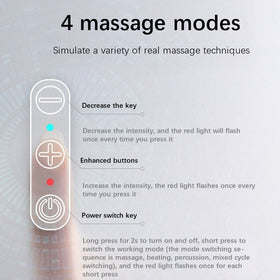 Dual Trigger Neck/Shoulder Point Roller Pulse Massager