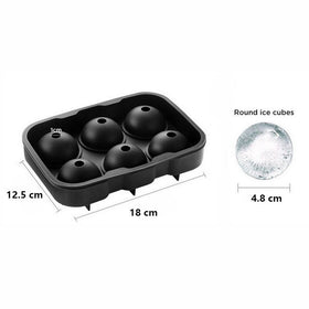 2pk Silicone 6 Ball Ice Molds