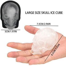 Large Silicone 3D Skull Ice Mold