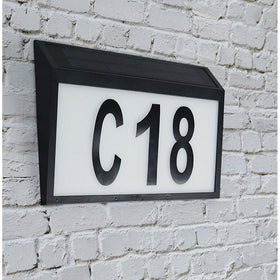 Outdoor Solar LED House Numbers Large Display Light