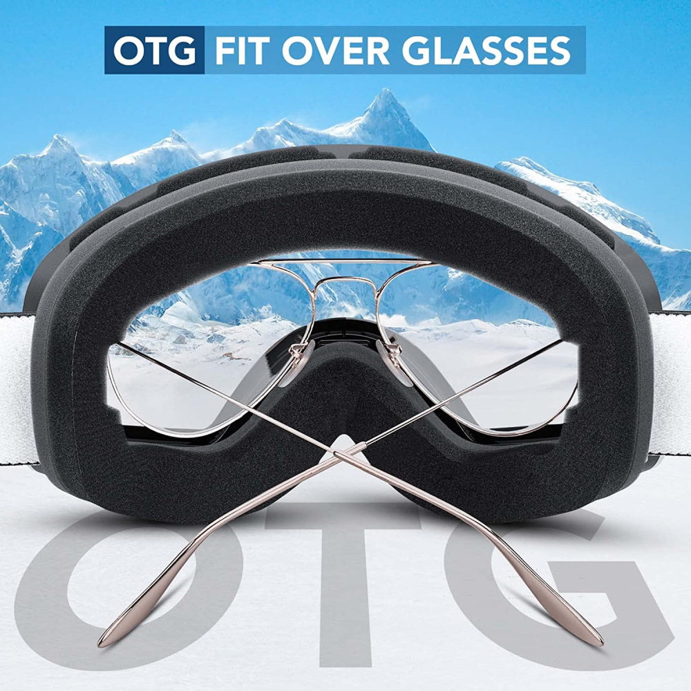 Unisex Double Layers UV Anti-Fog Big Ski Mask Goggles