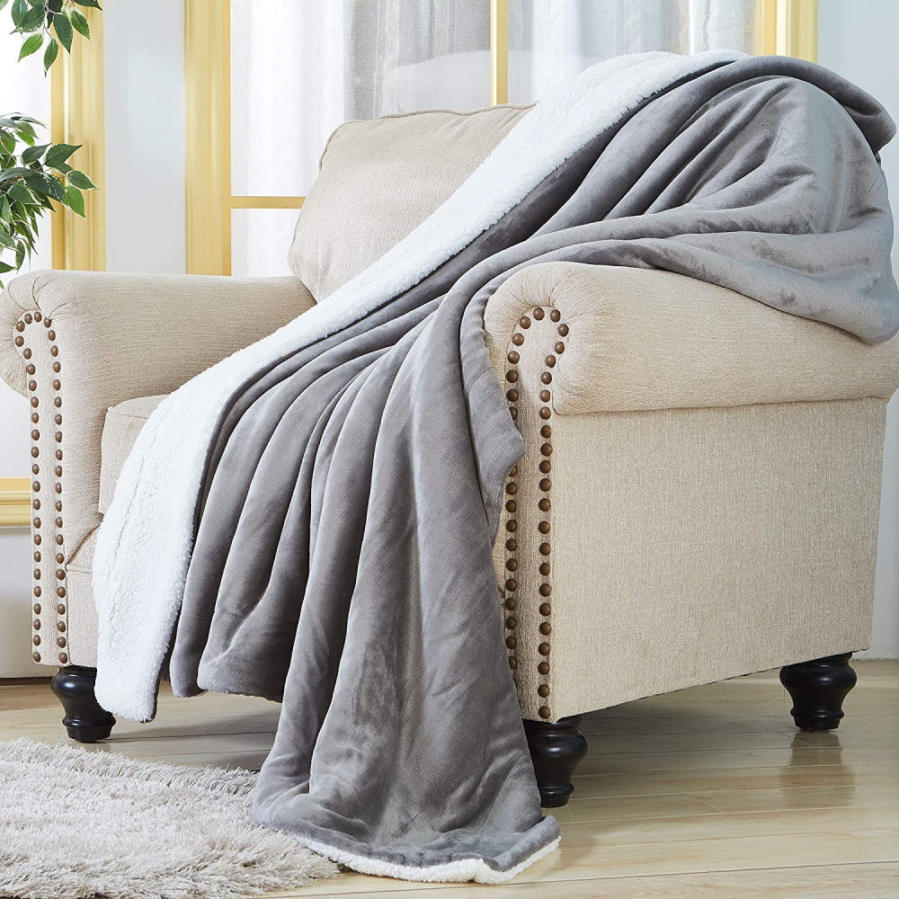Thick Fuzzy Soft Sherpa Fleece Bed/Sofa Blankets