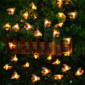 20 LED Solar Bee Fairy String Light