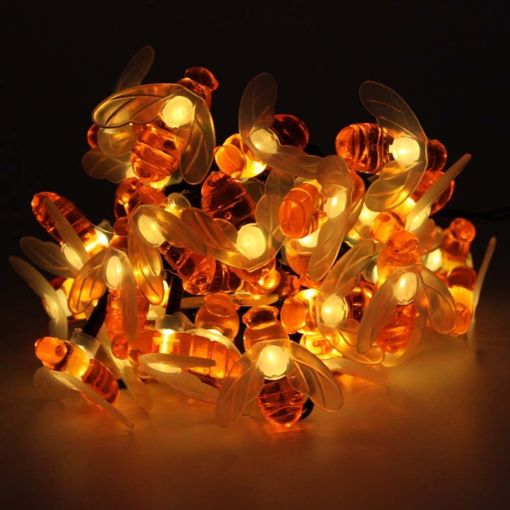 20 LED Solar Bee Fairy String Light