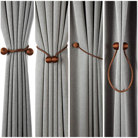 2-pair Window Curtain Tiebacks Magnetic Tie Band