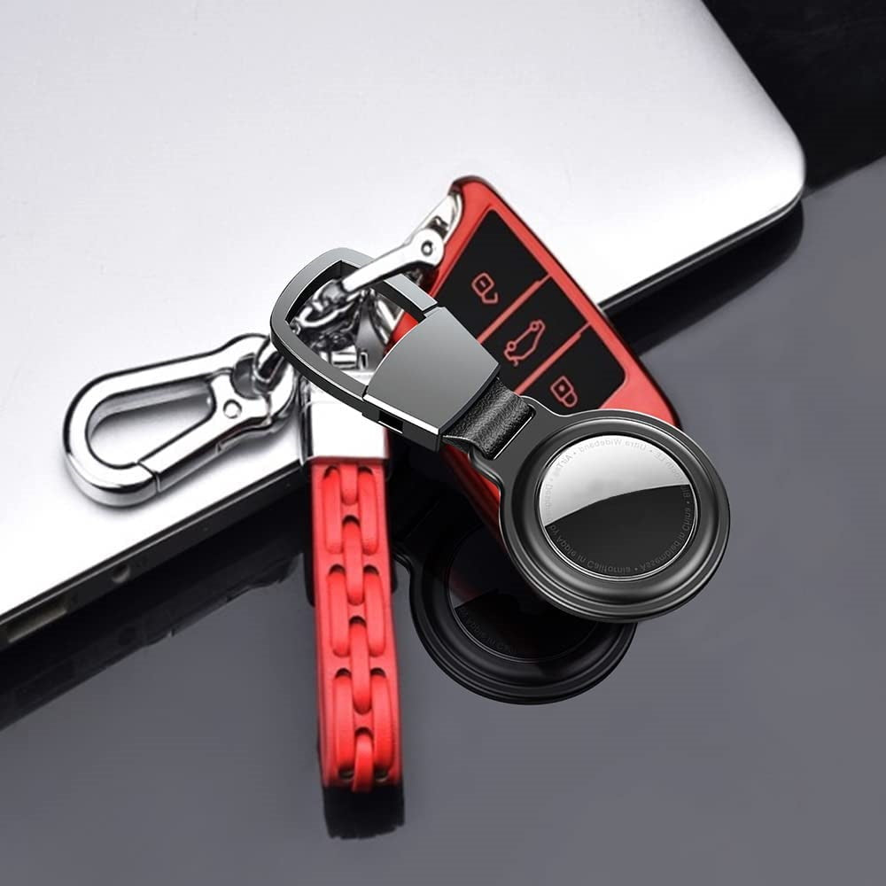 AirTag Magnetic Alloy Metal Protective Case Keychain