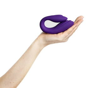 Share Satisfaction GAIA Remote-Controlled Couples Vibrator - Purple