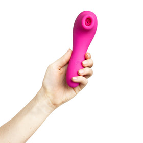 Share Satisfaction ASTRA Suction Vibrator - Pink