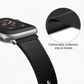 Top Grain Leather Bands Compatible with Apple Watch Band
