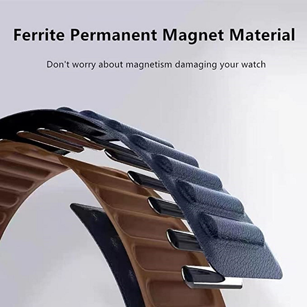 Full Grain Leather Magnetic Band Compatible with Apple Watch Band