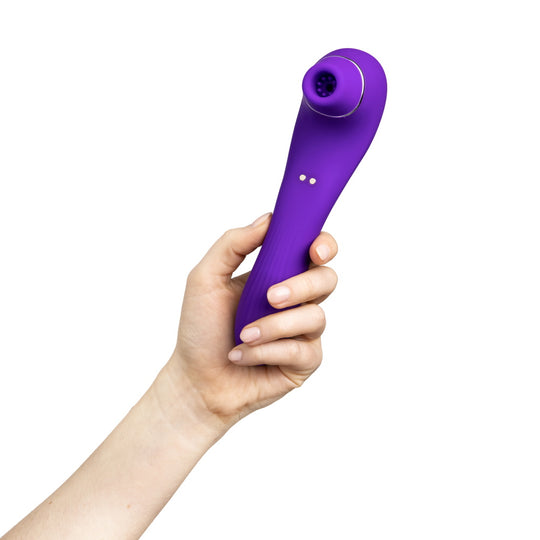 Share Satisfaction CALLA Suction Vibrator - Purple