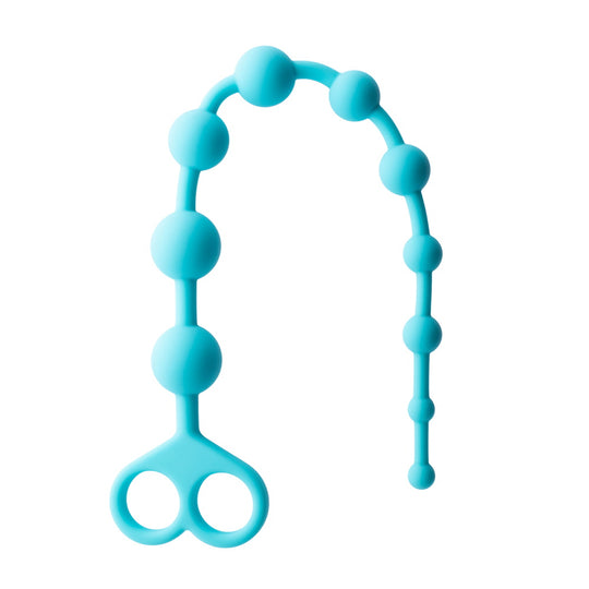 Share Satisfaction Silicone Anal Beads - Teal