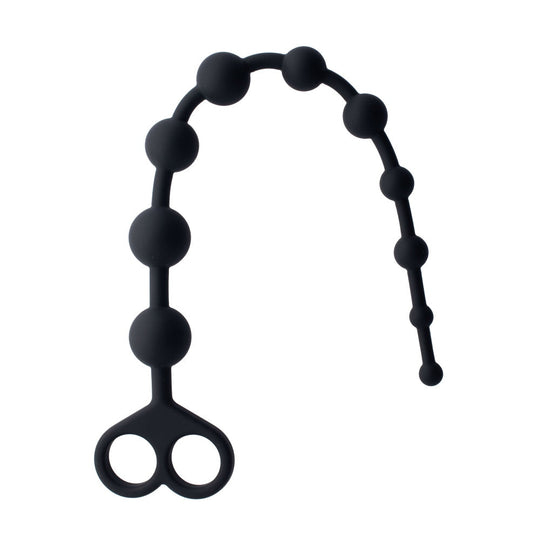 Share Satisfaction Silicone Anal Beads - Black