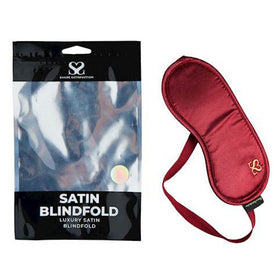 Share Satisfaction Luxury Satin BLINDFOLD - Burgandy