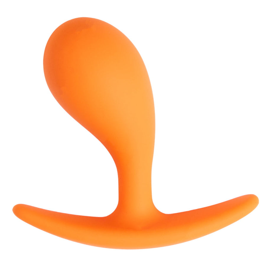 Share Satisfaction Large Curved Plug - Orange