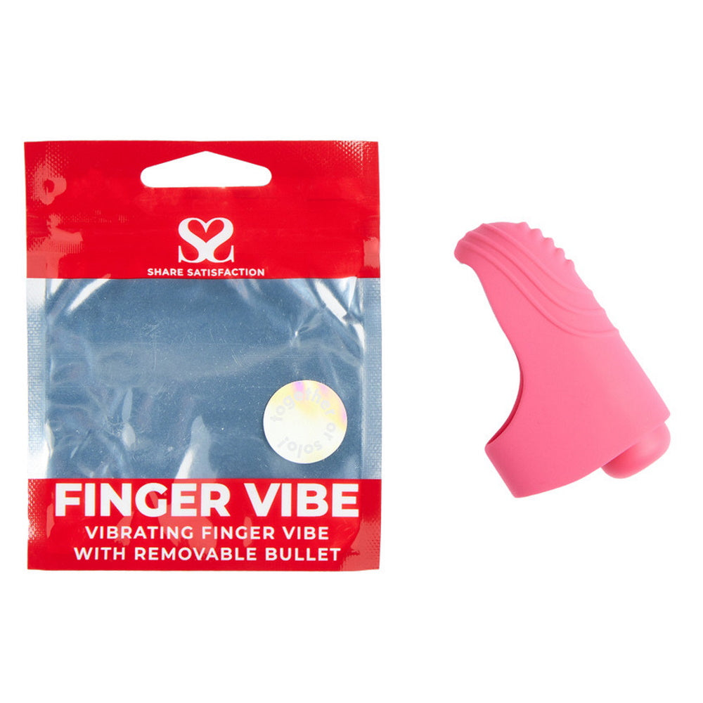 Share Satisfaction Vibrating FINGER VIBE - Pink