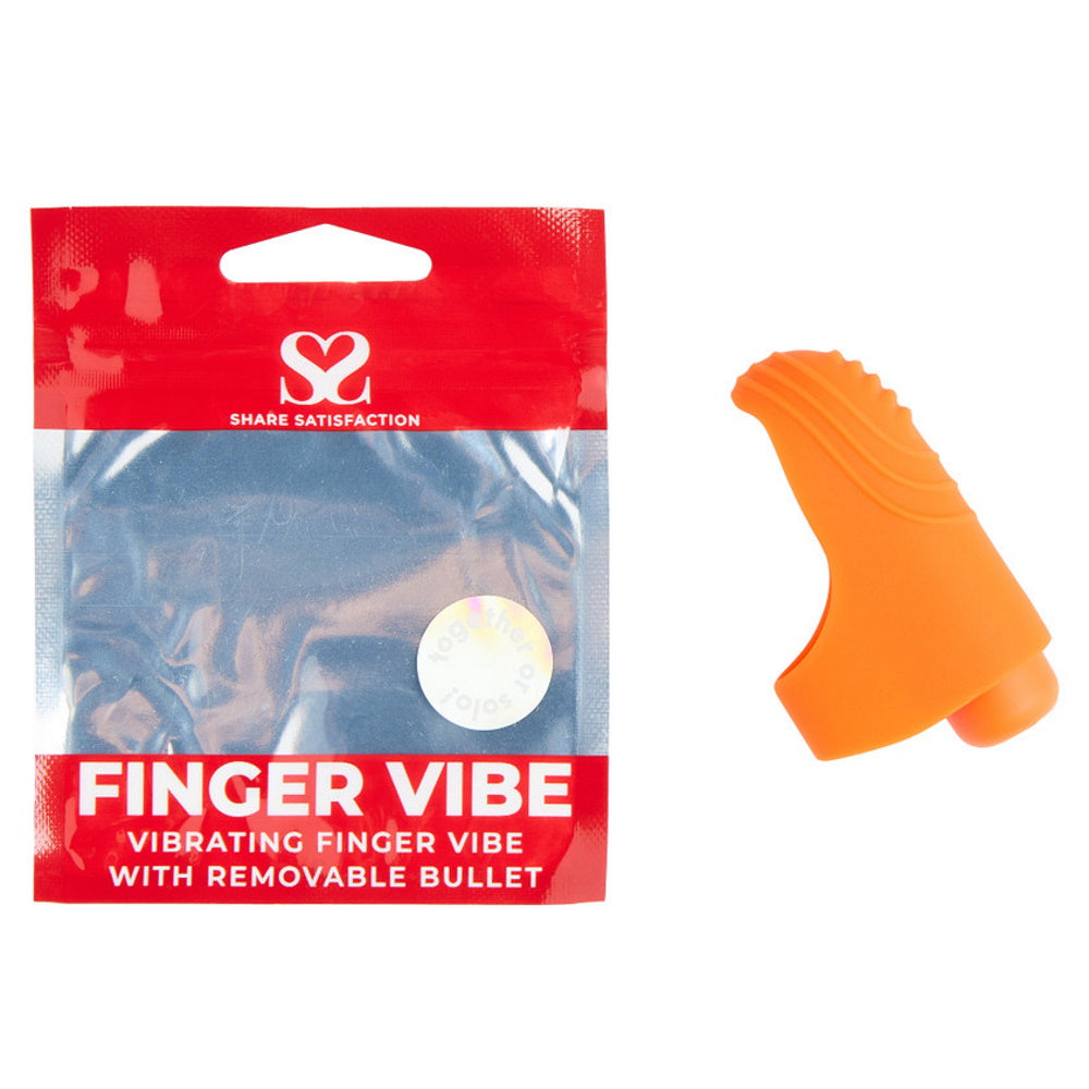 Share Satisfaction Vibrating FINGER VIBE - Orange