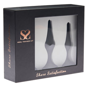 Share Satisfaction 3pc Anal Trainer Kit - Black