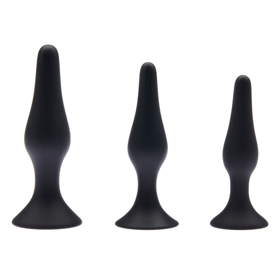 Share Satisfaction 3pc Anal Trainer Kit - Black