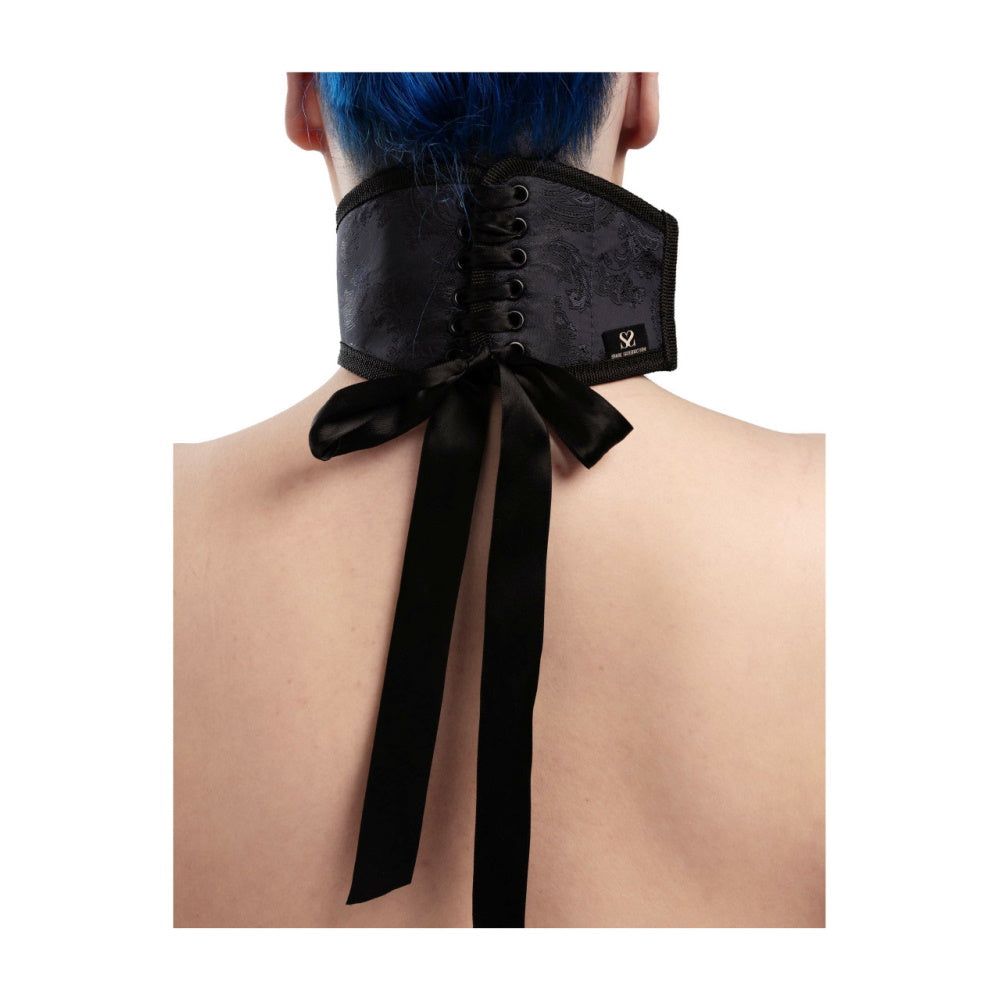 Bound by Share Satisfaction Posture Collar & Cuffs - Midnight Blue