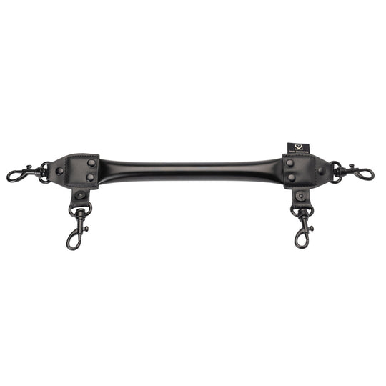 Bound by Share Satisfaction Spreader Bar - Black Leather