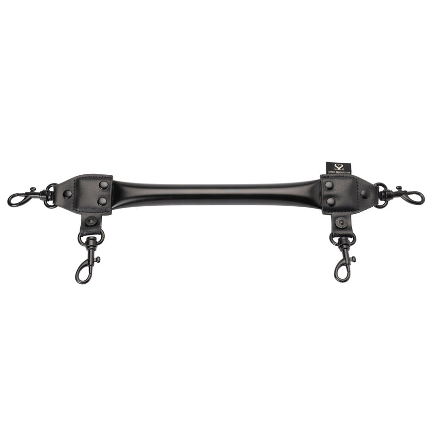 Bound by Share Satisfaction Spreader Bar - Black Leather