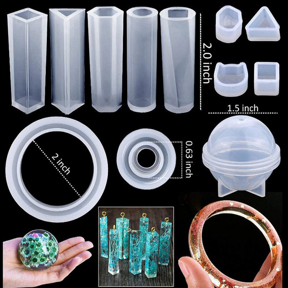 148pc Epoxy Resin Molds Jewelry Making Kit