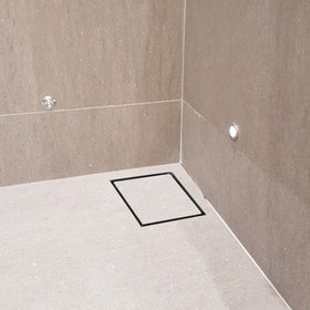 15cm Square Tile Insert Floor Grate Bathroom Shower Drain
